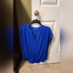 Dana Buchman Royal Blue Blouse